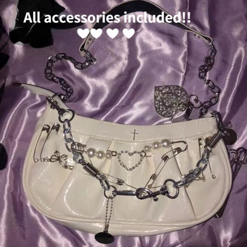 Gothic Aesthetic Purse for Women - PU Gothic Bag Y2K Fashion2