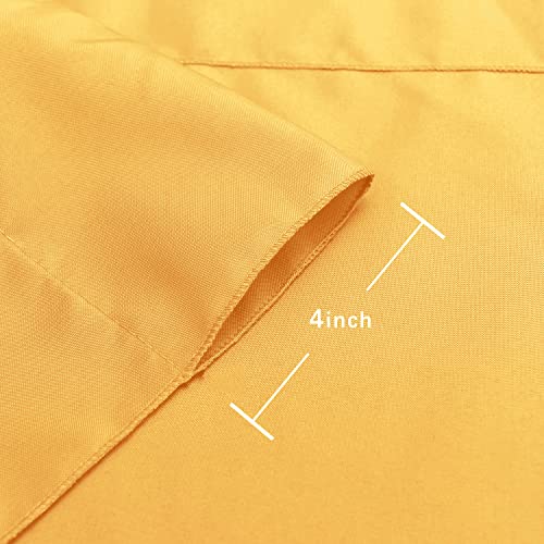 Hiasan Orange Yellow Backdrop Curtains For Parties, Polyester Photography Backdrop Drapes For Family Gatherings, Wedding Decorations, 5Ftx7Ft, Set Of 2 Panels #TOP2