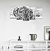 Black and White Animal Canvas Wall Art,Abstract Leopard Canvas Prints with Frame,Attractive Leopard Picture Decorative,Easy Hanging On,More Size Optional (16 (10