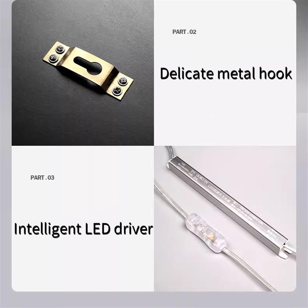Orologio da parete con illusione a LED 3D, arte decorativa moderna per camera da letto, soggiorno, appartamento, casa colonica