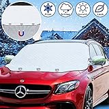 🚗【𝐔𝐧𝐢𝐯𝐞𝐫𝐬𝐚𝐥𝐠𝐫𝐨̈ß𝐞】 199 x 128 cm (78,3 x 50,4 Zoll) große Auto Autoabdeckungen ist für 99% Fahrzeuge geeignet. Dies ist die beste Scheibenabdeckung für Pkw, Transporter, Lkw und SUV. Wir bieten 𝗹𝗲𝗯𝗲𝗻𝘀𝗹𝗮𝗻𝗴𝗲𝗻 𝗥𝘂̈𝗰𝗸𝗴𝗮𝗯𝗲- 𝘂𝗻𝗱 𝗨𝗺𝘁𝗮𝘂𝘀𝗰𝗵𝘀𝗲𝗿𝘃𝗶𝗰𝗲 sowie einen 24-Stunden-Kundenservice. Wenn Sie mit unserer FORETOY Frontscheibenabdeckung nicht zufrieden sind, können Sie sich gerne an uns wenden!