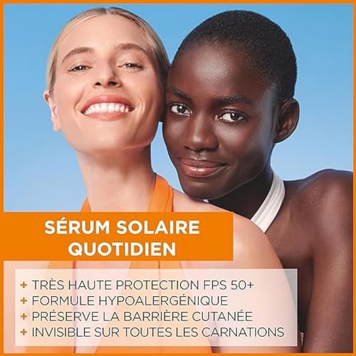 Crème Solaire Sérum Visage Spf 50+ Invisible Anti age Anti tâches Super Uv Ambre Solaire Le Flacon De 30ml - vue 5