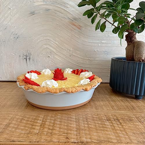 image for MORA CERAMICS HIT PAUSE Mora Deep Fluted Ceramic Pie Dish for Apple Pi