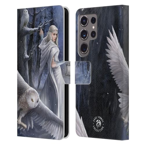 Carcasa de cuero Samsung S24 Ultra Anne Stokes de libro con protección elegante