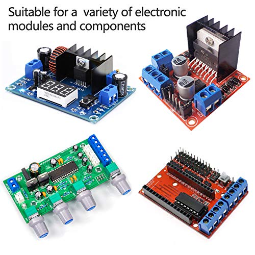 100Pcs 2 Pin 3 Pin 4 Pin Pcb Mount Screw Terminal Block Connector, Kwokwei Blue Socket Strips 5Mm Pitch For Arduino And Home Electronics Projects (80 X 2 Pin, 15 X 3 Pin, 5 X 4 Pin) #TOP3