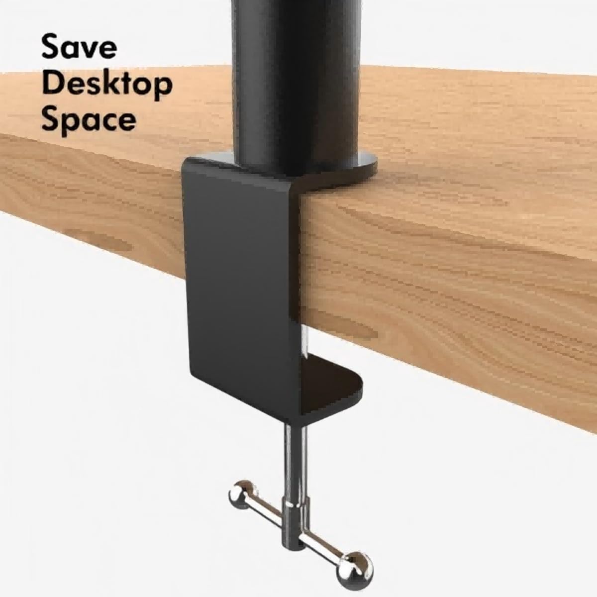 Paire Statifs de Table avec Pince pour Haut-parleurs,Support de Table Enceintes de Monitoring Studio, Enceinte jusqu'à 30kg,Black