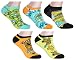 Hyp Socks Adult Mystery Machine and Scooby 5 Pack Mix and Match Ankle Socks, Shoe- 4-10