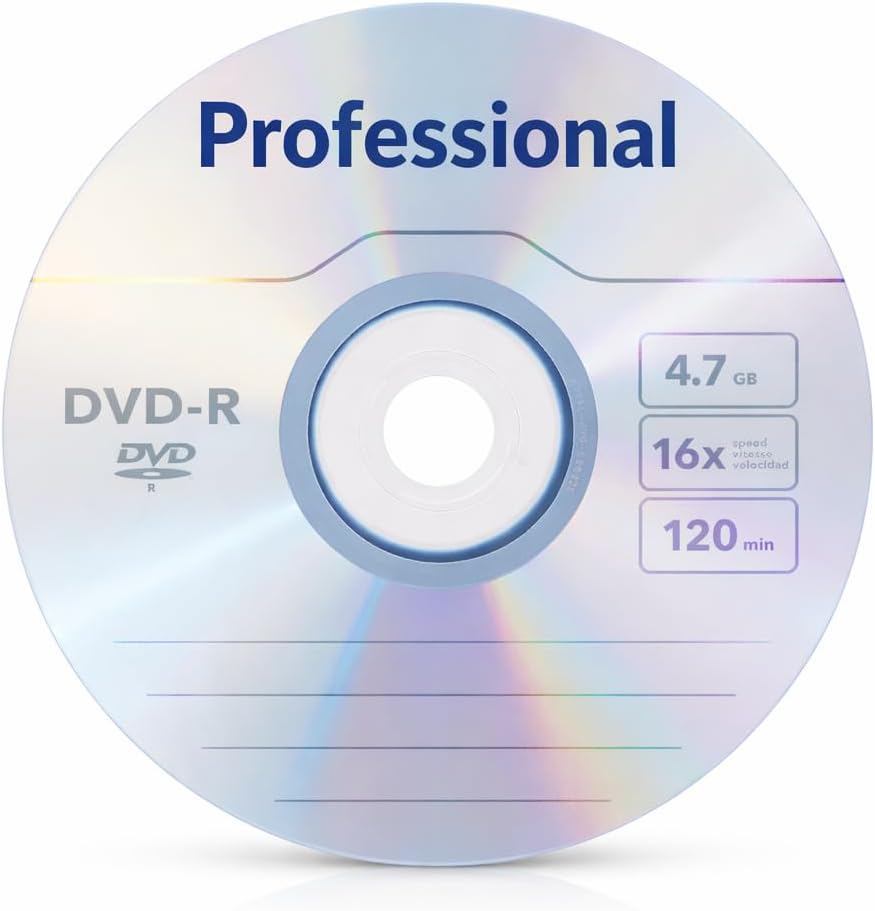 DVD Disc 4.7GB Hyper Boost 16X Speed (3 Pack) Regular Blank Disk for Data Storage | with Anti Scratch Pouch (3)