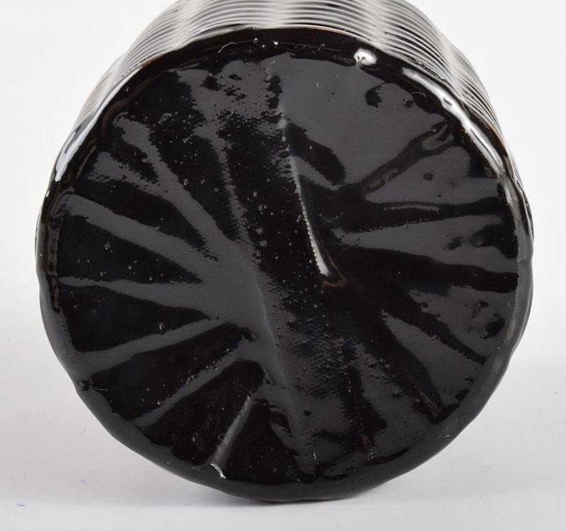 茶道具 白峰作 黒漆 螺鈿装飾 蔦時絵 篭棗 共箱 V R4919