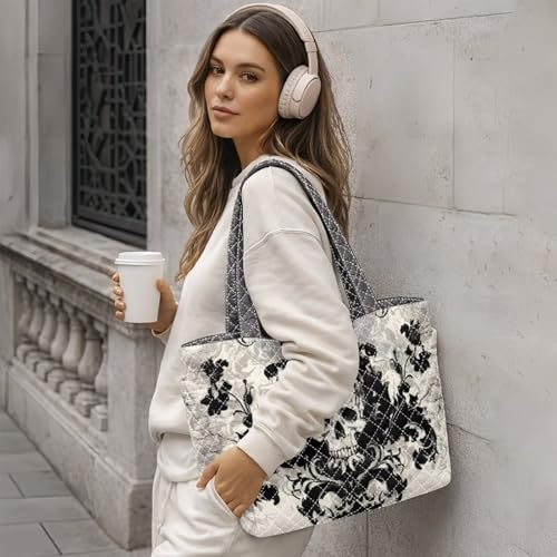 Bolso Tote Grande Acolchado Reversible para Mujer miniatura 5