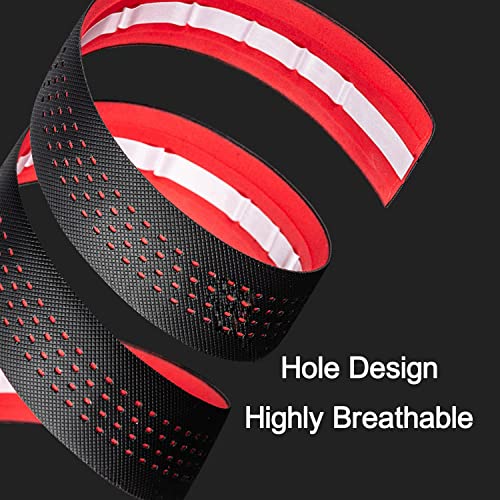 PLATTBK Bike Handlebar Tape Breathable Non-Slip Road Bike Bar Tapes Shock-Absorbent Bicycle Handlebar Tape,White - Image 2