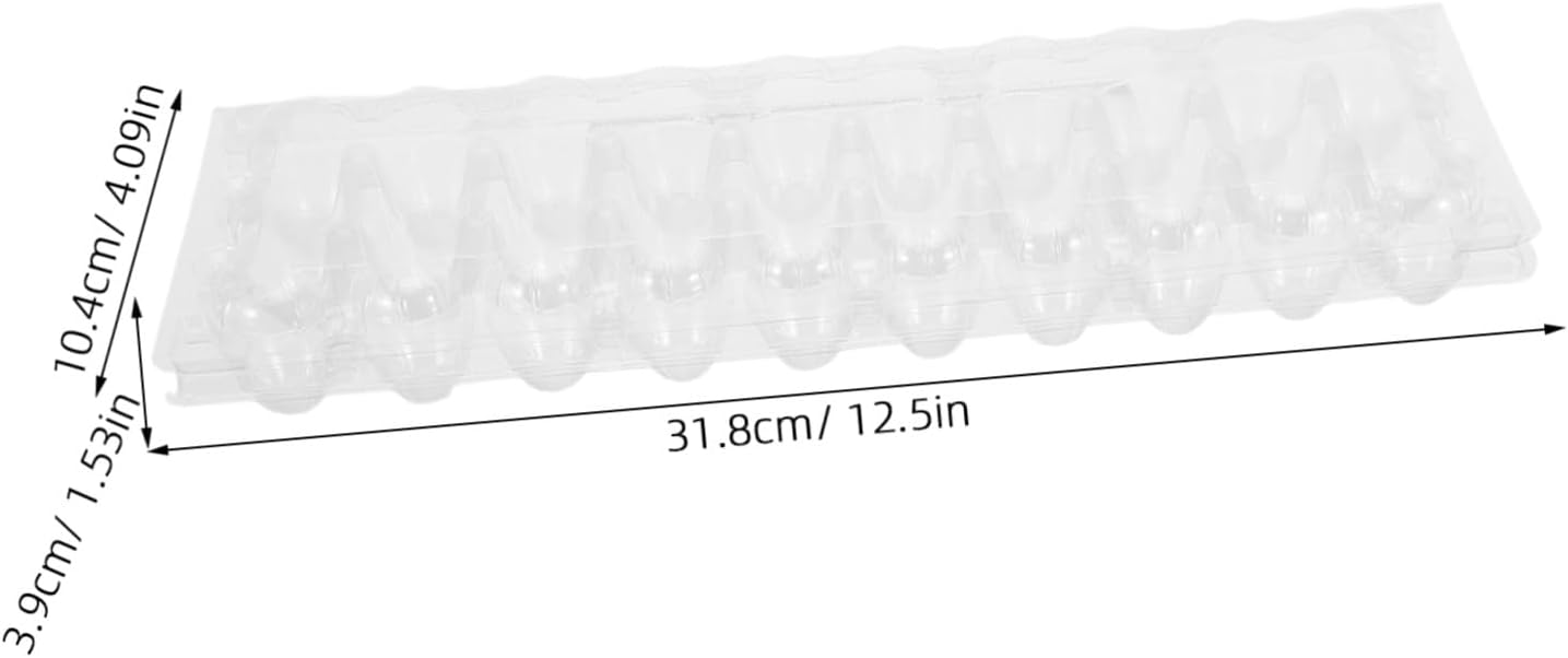 30pcs Plastic Quail Egg Cartons Tray with Cover Rectangle Egg Storage Container for Refrigerator and Farm Use Bulk Quail Rack for Home and Supermarket