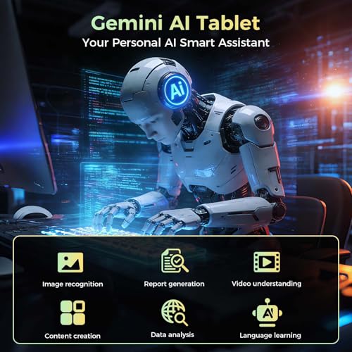 Image of Android Tablet with Keyboard, 2026 Upgraded Android 16 tablet with 24GB+256GB+2TB Expand, 10 inch Tablet PC with 8-Core, Gemini AI, WiFi, 8000mAh, GPS, 2-in-1 Tablet with Case /Mouse /Stylus(Pink Case)