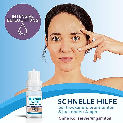 Augentropfen Tears Again Hyaluron 0,3% Gel ohne Konservierungsstoffe
