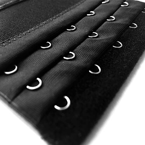 12 Pieces Flexible Bra Extender Strap 2/3/4/5 Hooks 3 Rows Adjustable Elastic Bra Band Extension For Women, Black/White/Beige #TOP3