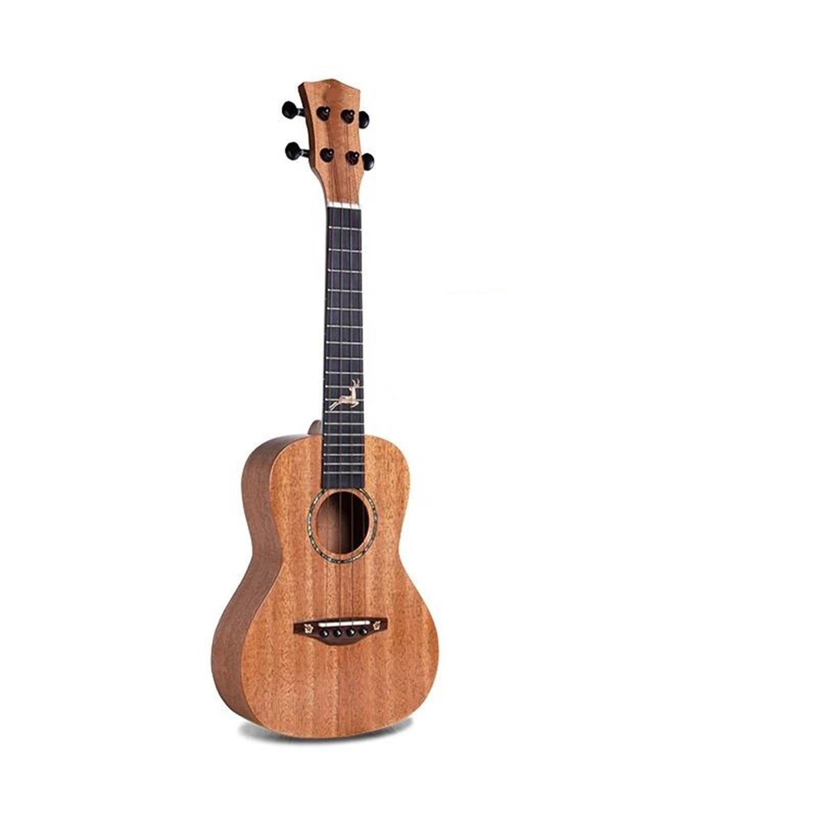 Ukulele dla dorosłych Ukulele 24 26 Cali W Całości Z Litego Mahoniu Mini Elektryczny Sopran Koncert Tenorowa Gitara Akustyczna 4 Struny Ukulele Pickup(A,24inch)