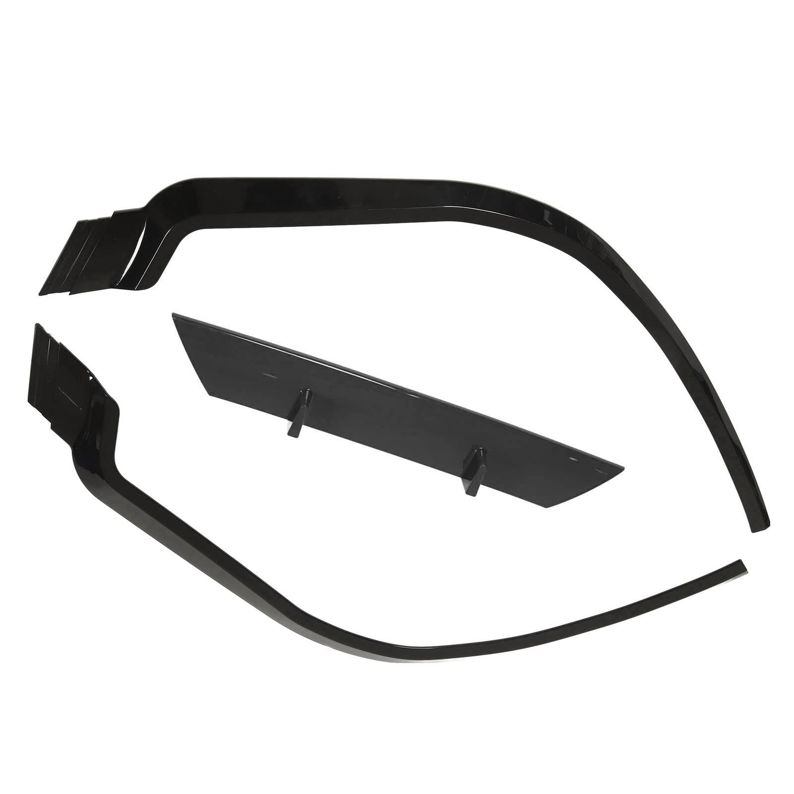 Separador De Labios De Parachoques Delantero De 114 Cm, Alerón De Labios Delantero, Deflector De Labios Delantero, Accesorios Exteriores De Coche, Reemplazo Resistente A Impactos Para Seat Leon(negro)