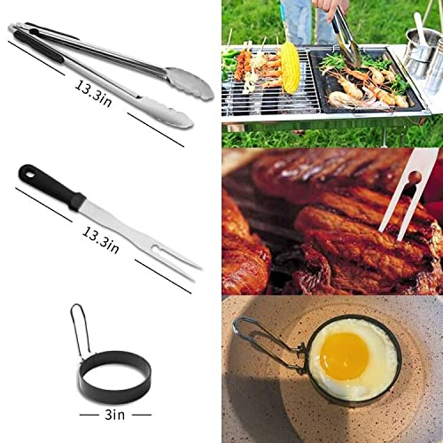 Fifit Kitchen Flat Top Griddle Accessory Tool Kit 6 Pieces, 2 Bottles,2 Spatulas, Chopper Scrapper And Tong Perfect Fit For Cooking Indoor Or Outdoor #TOP1