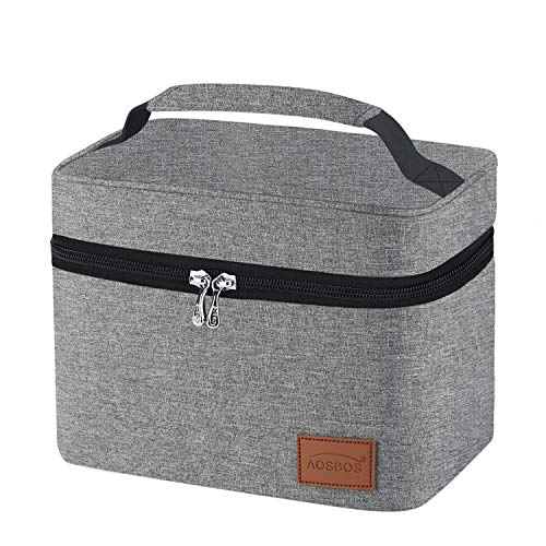 Bolsa Termica Comida Trabajo Porta Alimentos Isotermica Fiambrera Iris Neveras Portatil Desayuno Almuerzo Pequeñas Gris