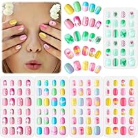 つけ爪 Amazon | Litherr S 192 個 8箱 ネイルチップ 子供向け プレス