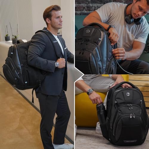 Image of Swissdigital Design Laptop Backpack with Apple Find My Network SD1643FB-01