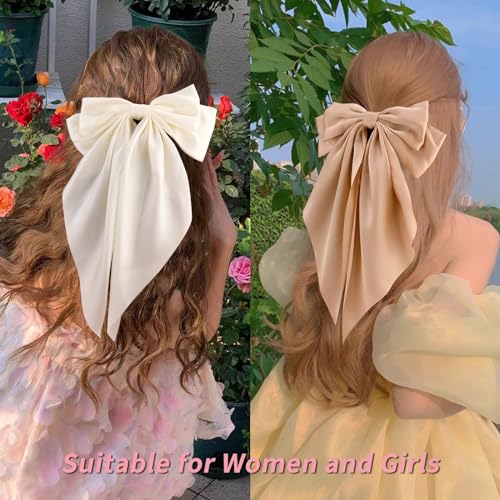 Save 33% on Velscrun 3-Piece Large Satin Hair Bows for Women