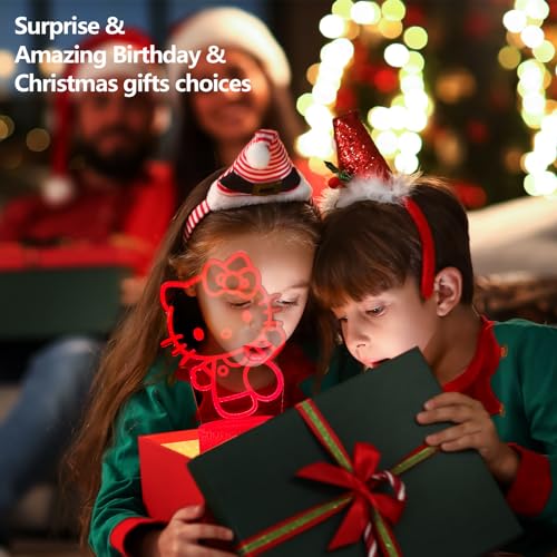 cat night light cute night light - anime charater 16 color change decor kitty lamp with remote dim timerkids gifts for christmas birthdaynursery baby