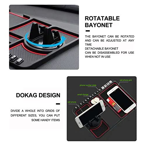 image for YOXCAN 4 in 1 Non Slip Phone Pad for Car Anti Slip Mat Universal 360°