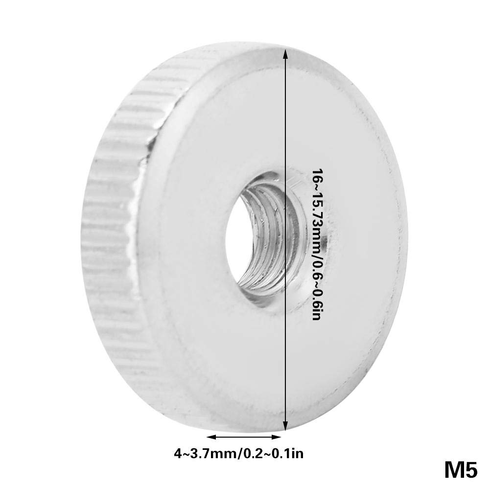 Venta loca 10Pcs Tuercas moleteadas - GB807 M3 M4 M5 M6 M8 M10 Tuerca con Mango Tuercas moleteadas(M5 10pcs)