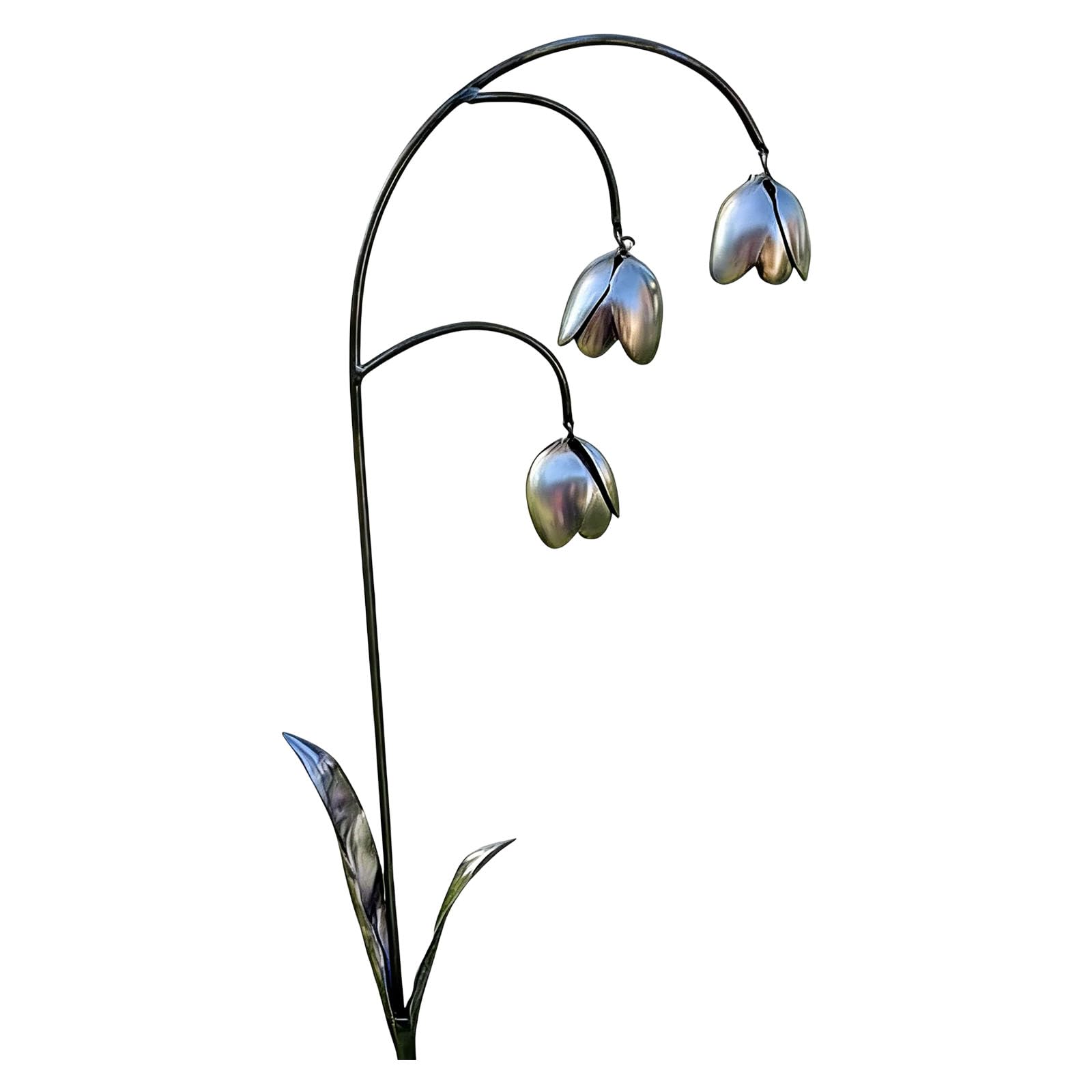 ljhnba Garden Statues Decorative Metal Stakes Decoration Garden Stake Sculpture for Porch Pathway Deck Mom Vertical Deck Piece