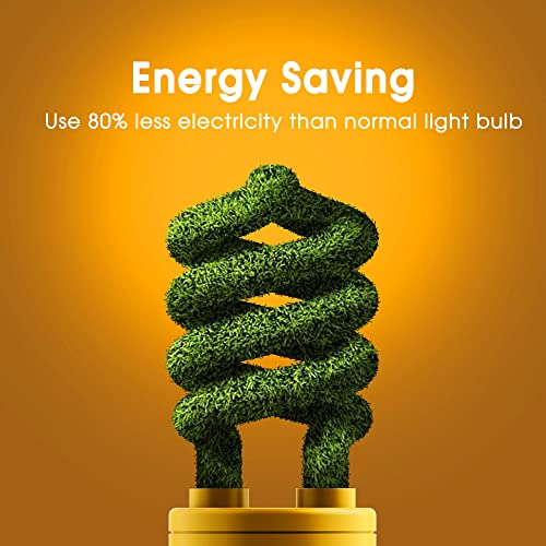 Briignite Orange Light Bulb, 20W Orange Lights,Orange Light Bulbs,Cfl Light Bulbs,Spiral Light Bulbs,Colored Light Bulbs,Orange Lights For Party Halloween Bedroom Decoration,E26 Medium Base,2Pack #TOP4