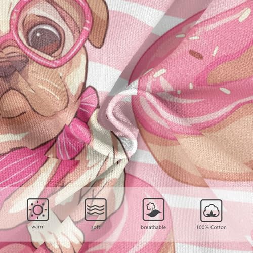 Wusikd Cute Dog Donut Boys' Underwear Cotton Pink Wavy Boys Briefs Soft Toddler Underwear 2T3