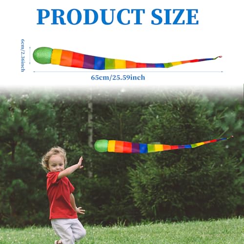 BGNXHYB 4 Stück Rainbow Tail Ball, Kinder Ball Spielzeug, Kometenball Schweif B-All, Regenbogenkometenspielzeug für Kinder, Lernspielzeug Für Sportbälle, Catch Tail Schaumstoffbälle (Farbe Zufällig)