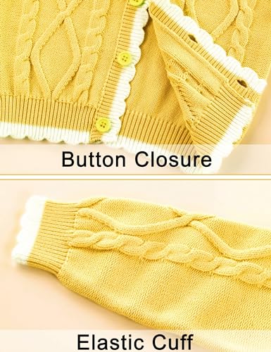 SEAUR Toddler Knitted Cardigans Long Sleeve Button Down V-neck Sweater Kid Boy Girl Knitwear Cotton Coat Fall Winter Spring3