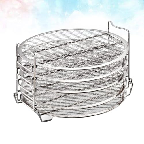 Support niveaux acier inoxydable pour déshydrateur évite aliments collés - 4