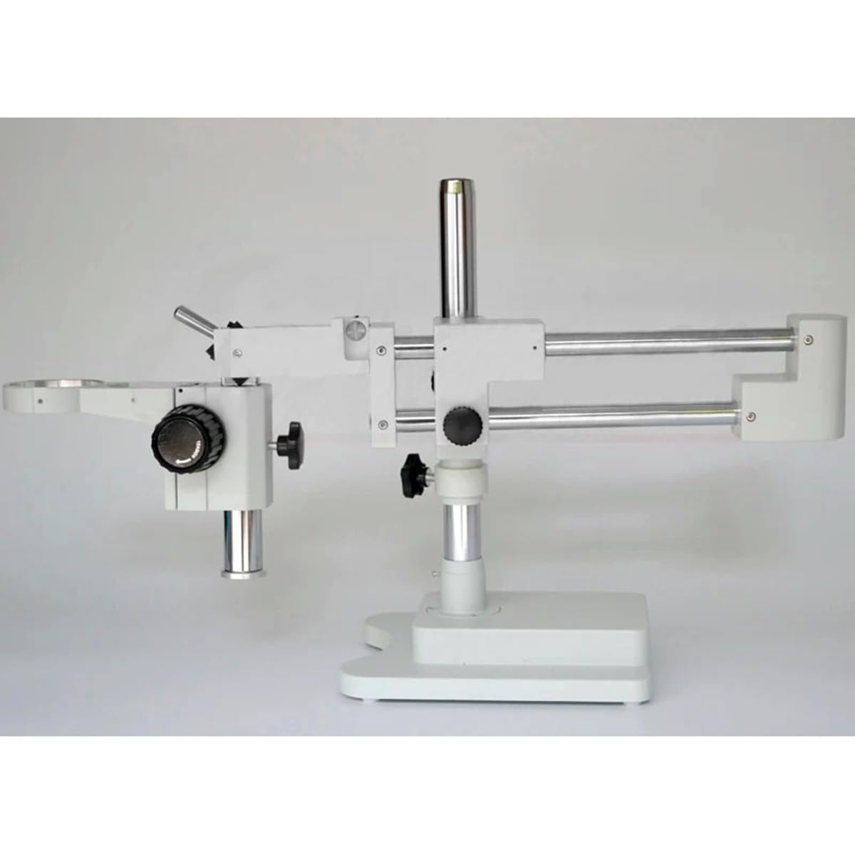 Microscopio de zoom estéreo con cámara USB de 5 MP y soporte de doble brazo para inspección e investigación