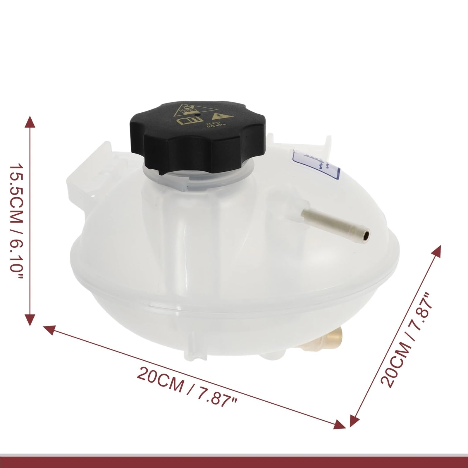 Vaschetta Espansione Compatibile Con Jeep Per Renegade 2021 Serbatoio Espansione Liquido Raffreddamento Motore Dell'auto Sostituzione 68289857AA