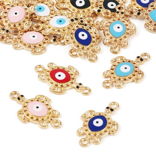 Cheriswelry 12 ׂbCXg[N C[uAC ^`[  Gi _Oy_g 킢E~K RlN^[N uXbg`[ 27x16mm DIY Ntg lbNX WG[p, M