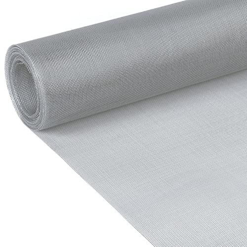 Grille de ventilation pour bricolage et sécurité en maille acier inoxydable argent