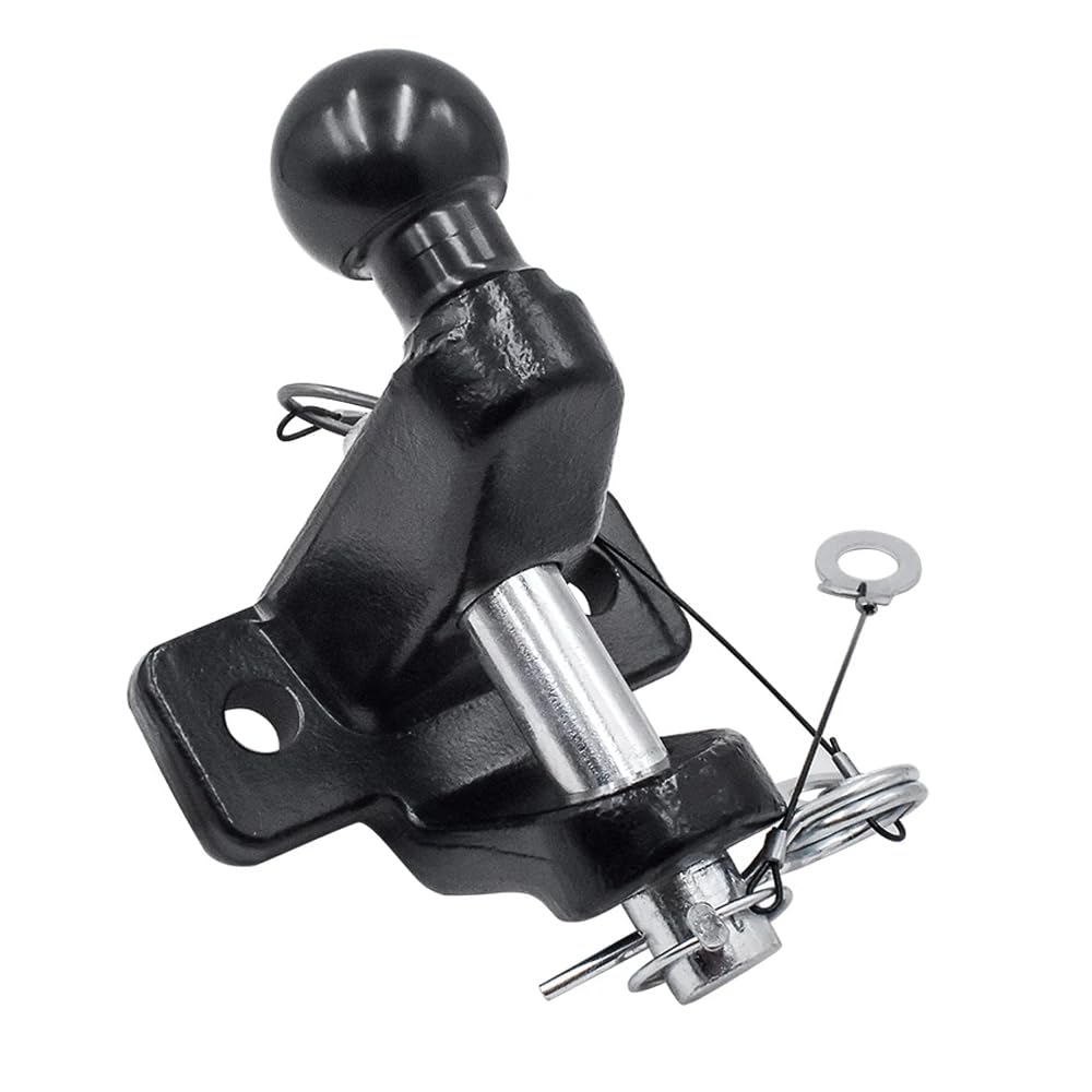 HEYOUTH Enganche Remolque,Bola Remolque del Enganche y Pasador Recogida Remolque con Ø50mm Bola,Acoplamiento Fuerza de tracción 3.500kg,para Tractores,Camiones,Coches