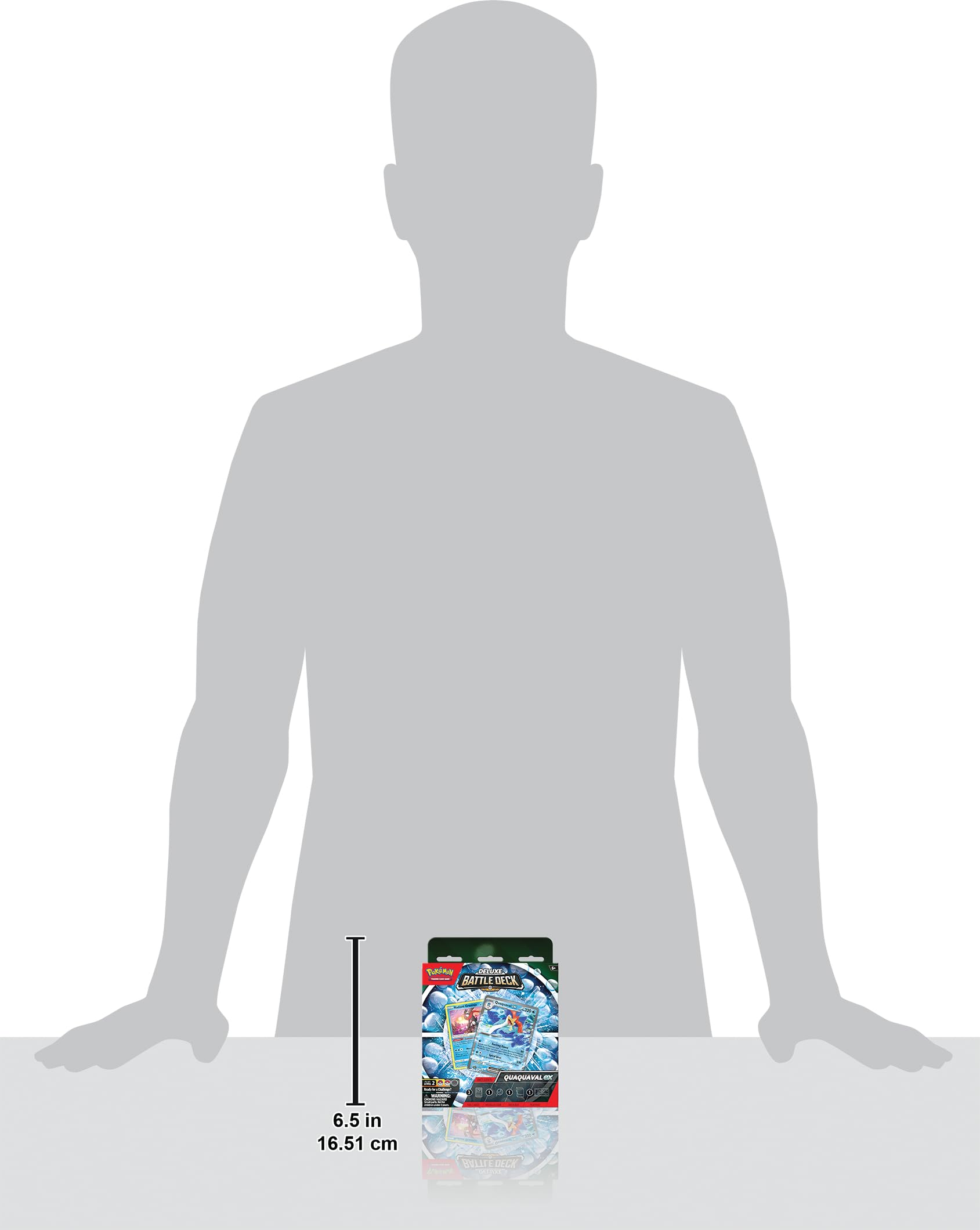 Pokémon TCG : Deck de Combat Quaquaval ex Deluxe (Jeu de 60 Cartes et Accessoires prêt à Jouer)