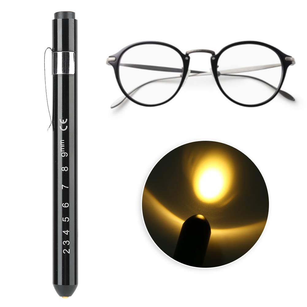 Set Da 10 Penne Torcia Per Infermieri – Con Scala Pupillare E Luce LED Colorate - 6
