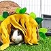 Guinea Pig Hideout - Fleece Tunnel House Cage Accessories for Rat Hamster Hedgehog Chinchilla Small Animal - Playing Sleeping Hunting Resting Washable Tube Bedding Habitats