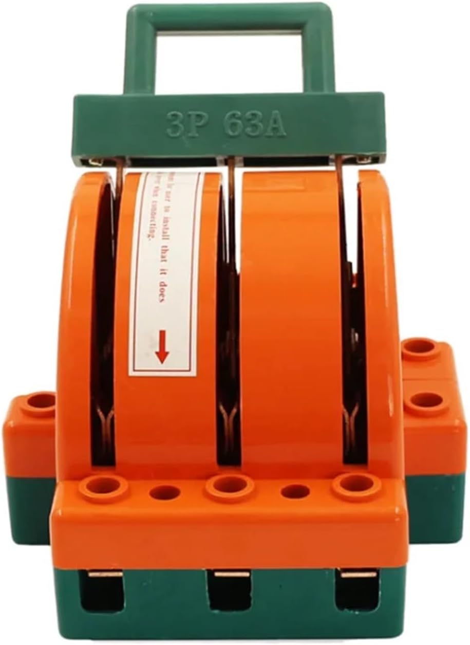1PCS 3P Three Pole 60A Double Throw Knife Disconnect Switch 220V/380V