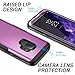 YOUMAKER Galaxy S9 Case,Metallic Purple with Built-in Screen Protector Heavy Duty Protection Shockproof Slim Fit Full Body Case Cover for Samsung Galaxy S9 5.8 inch - Purple/Black