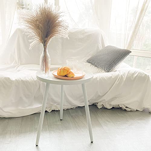 Metal End Table, Round Side Table, Small Nightstand For Bedroom, Accent Coffee Table For Living Room, Plant Stand For Balcony #TOP6
