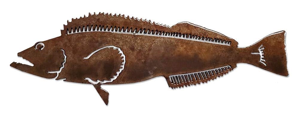 Ling Cod Magnet. Stone tumbled. DESIGNED and MANUFACTURED in The USA.