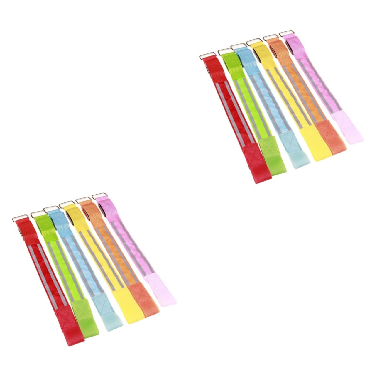 Toddmomy Brassard LED Et Tissu LED Bracelet LED Ceinture Réfléchissante LED Brassard Lumineux en Nylon