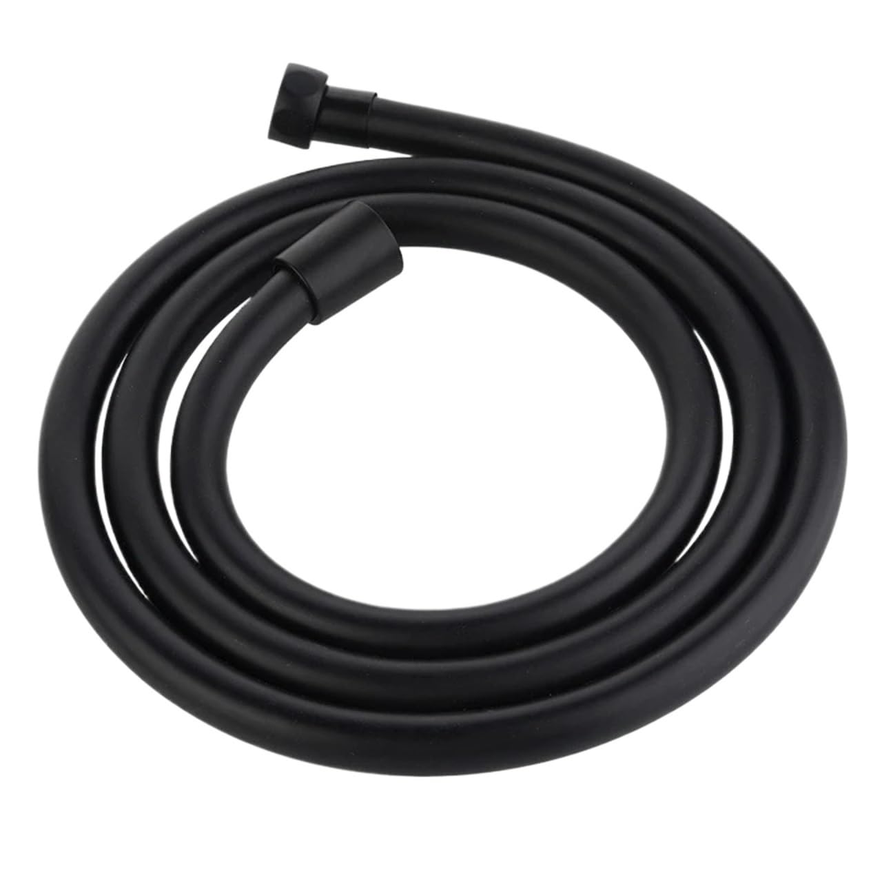 Flexible de douche noir anti-fuite en silicone tuyau haute pression sans torsion