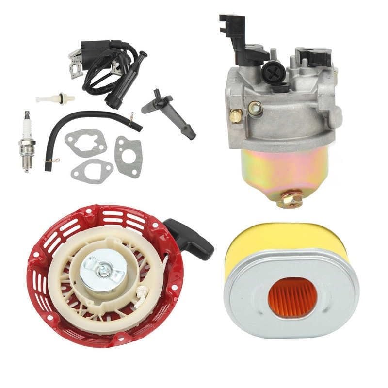 Kit de carburador con Bobina de Encendido de Arranque de Retroceso for bujía for Filtro de Aire de bujía for GX140 GX160 GX200 GX168 GX168F for 5HP 5.5HP 6.5 HP